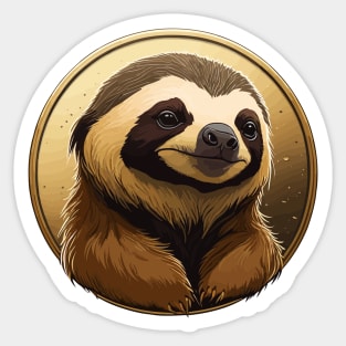 Sloth Portrait Sticker